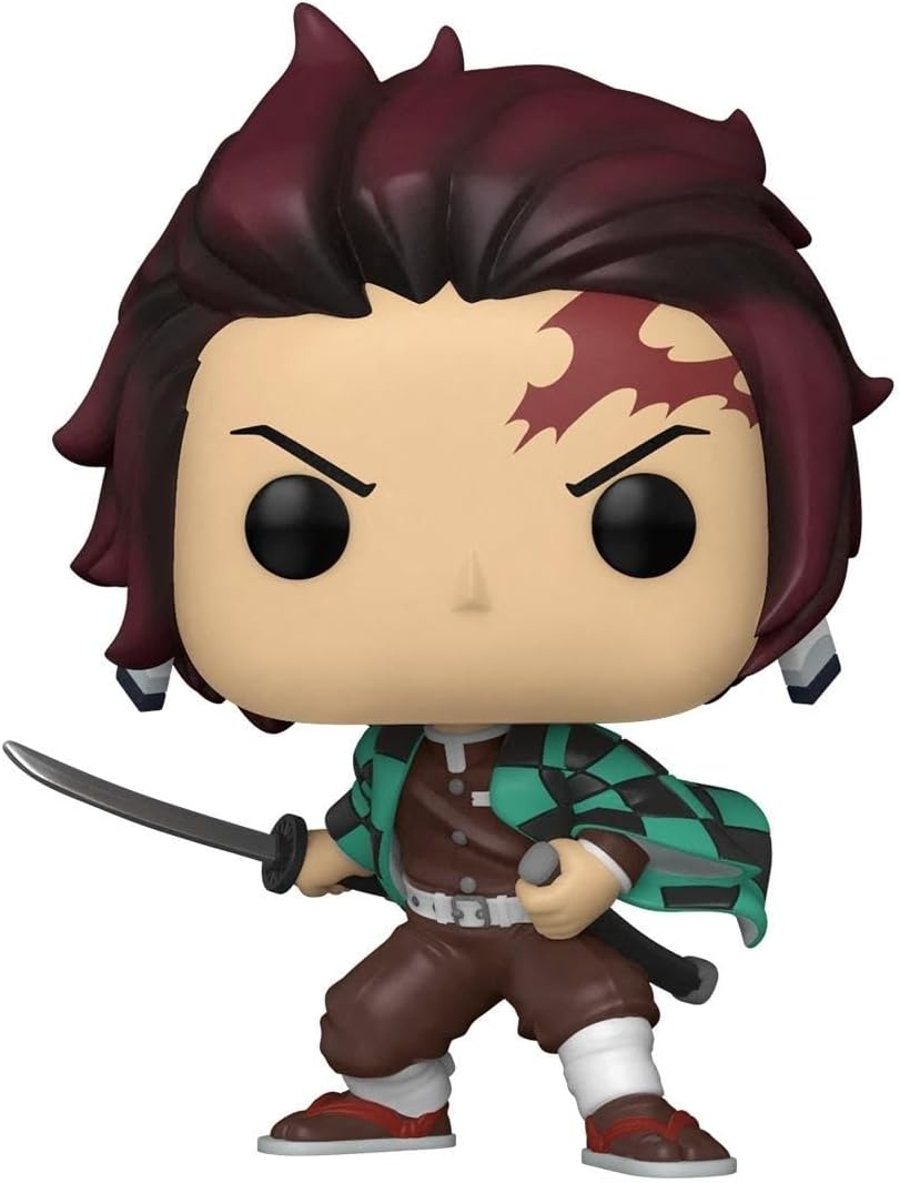 Funko POP Animation: Demon Slayer- Tanjiro Kamado, Multicolor-1