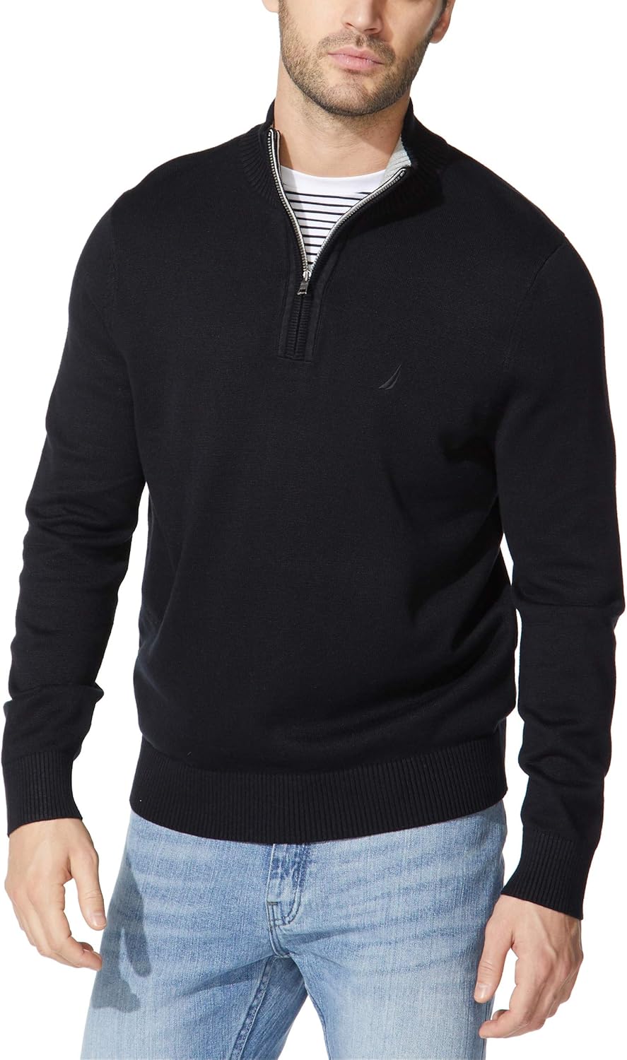 Nautica Men's Quarter-Zip Sweater-0