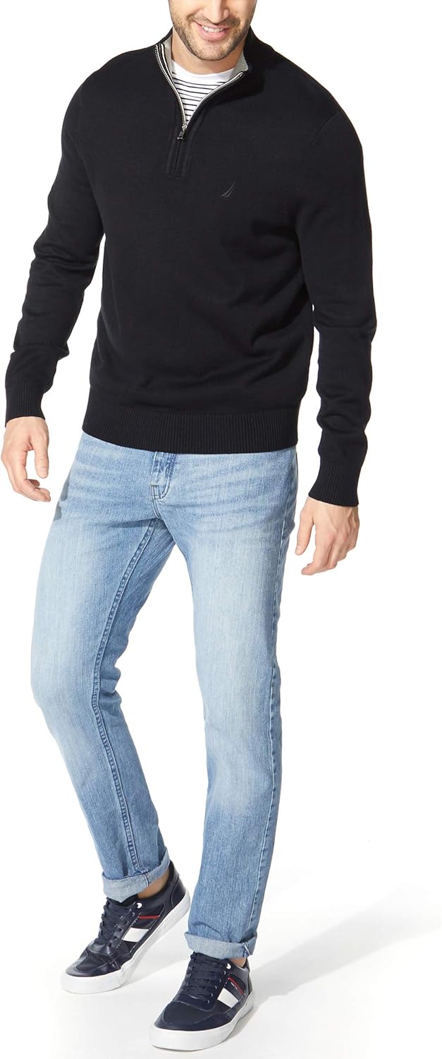 Nautica Men's Quarter-Zip Sweater-1