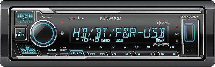 Kenwood Excelon KMM-X704 Digital Media Receiver with Bluetooth & HD Radio | Amazon Alexa Ready