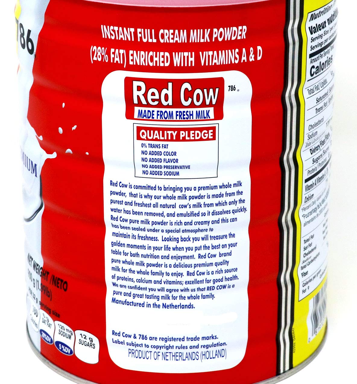 Red Cow Full Cream Milk Powder 900g, Made from Fresh Milk, Dutch Premium, Product of Netherlands-3