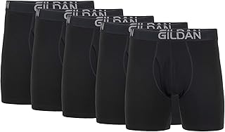 Gildan Men's Underwear Cotton Stretch Boxer Briefs, Multipack