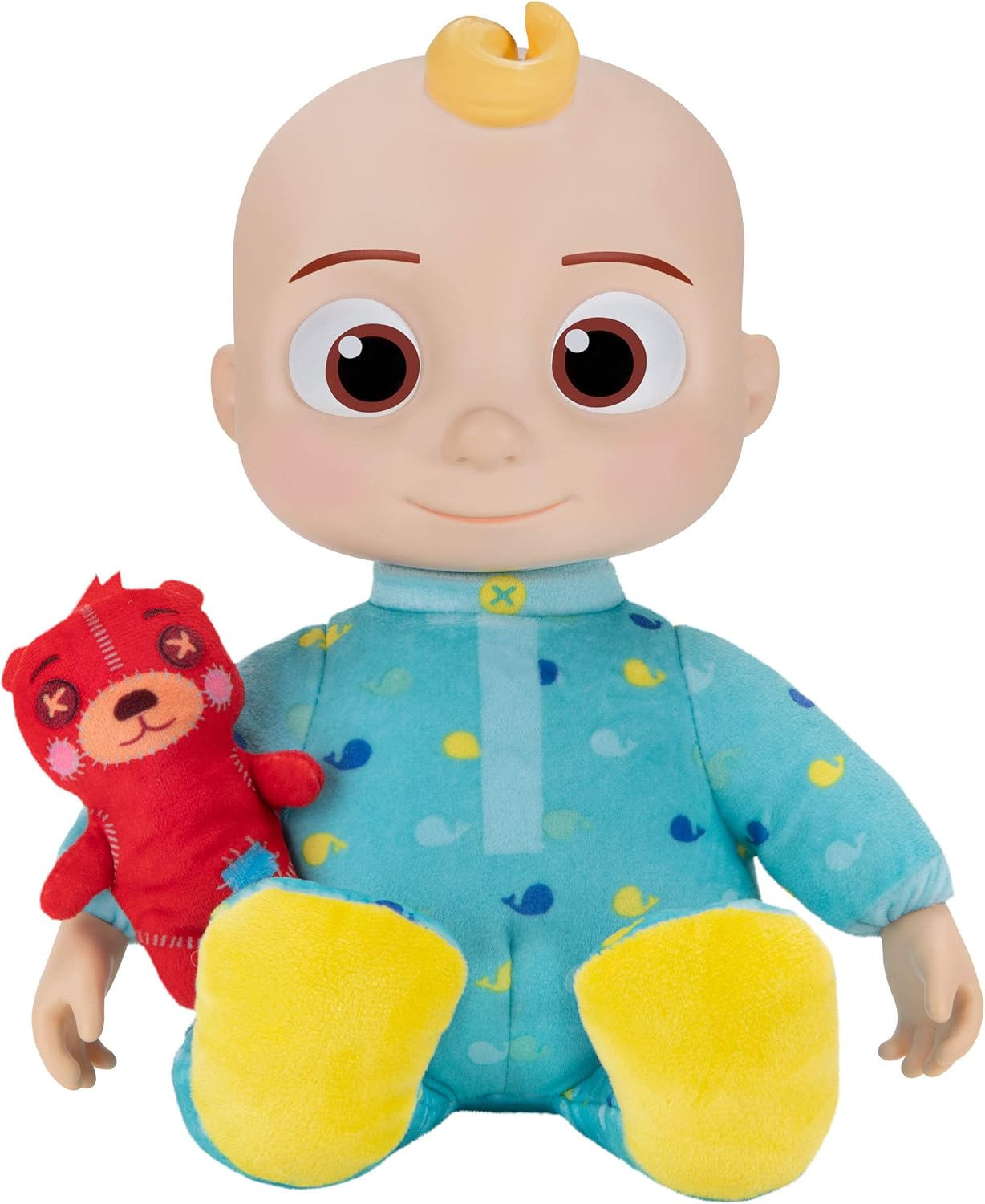 CoComelon Musical JJ Plush Doll - Press Tummy to Sing Bedtime Song Clips - Includes Feature and Small Pillow Plush Teddy Bears-1