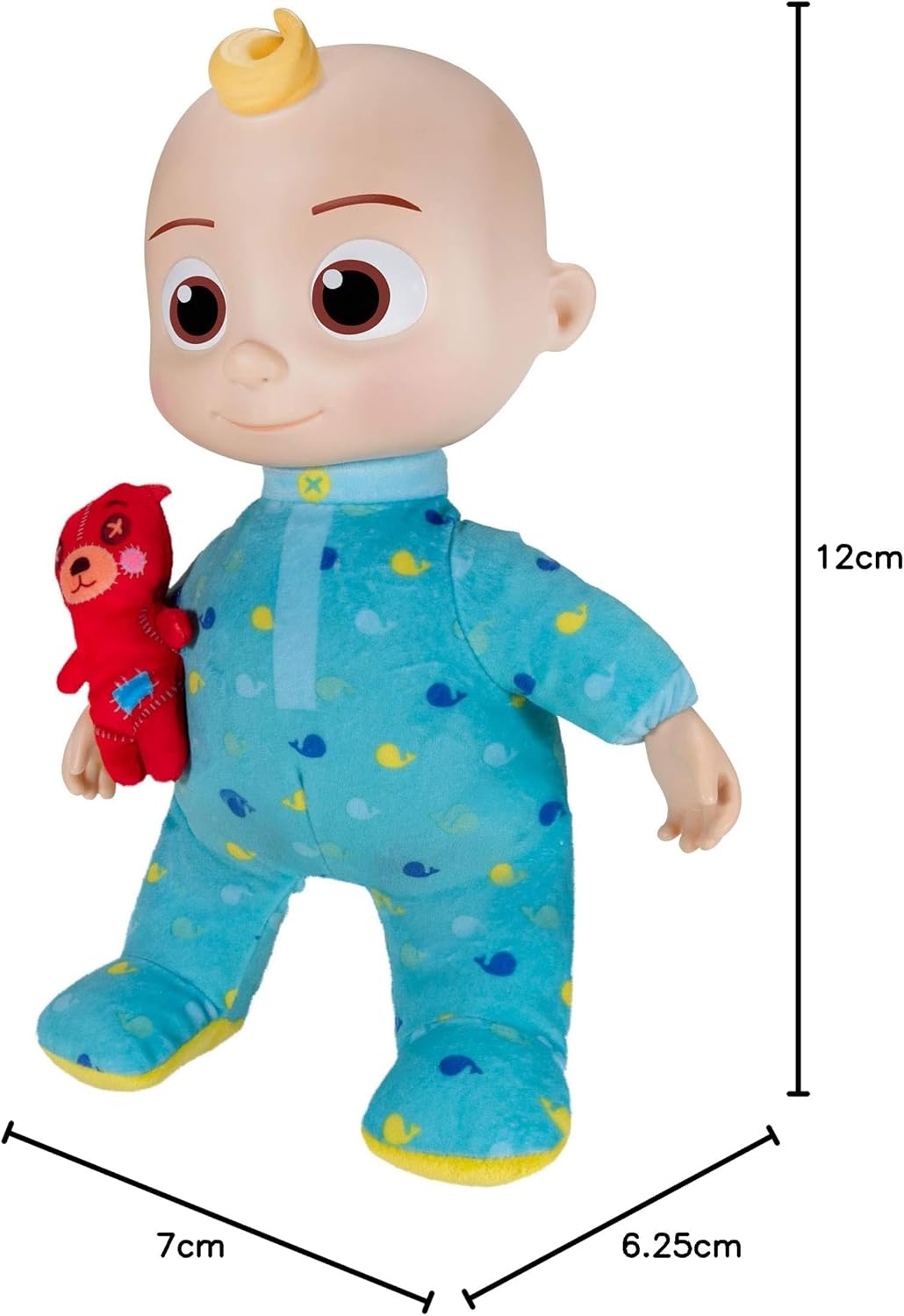 CoComelon Musical JJ Plush Doll - Press Tummy to Sing Bedtime Song Clips - Includes Feature and Small Pillow Plush Teddy Bears-11