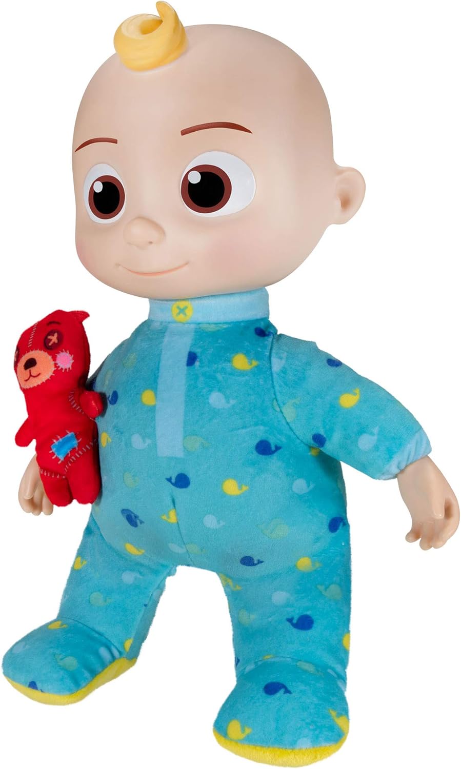 CoComelon Musical JJ Plush Doll - Press Tummy to Sing Bedtime Song Clips - Includes Feature and Small Pillow Plush Teddy Bears-2