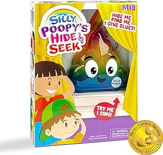 WHAT DO YOU MEME? Silly Poopy's Hide & Seek - The Talking, Singing Rainbow Hide & Seek Toy - Learning Toys for Toddlers 3-4 Years, Toddler Travel Toys, Hide and Seek Toys for Kids by Relatable