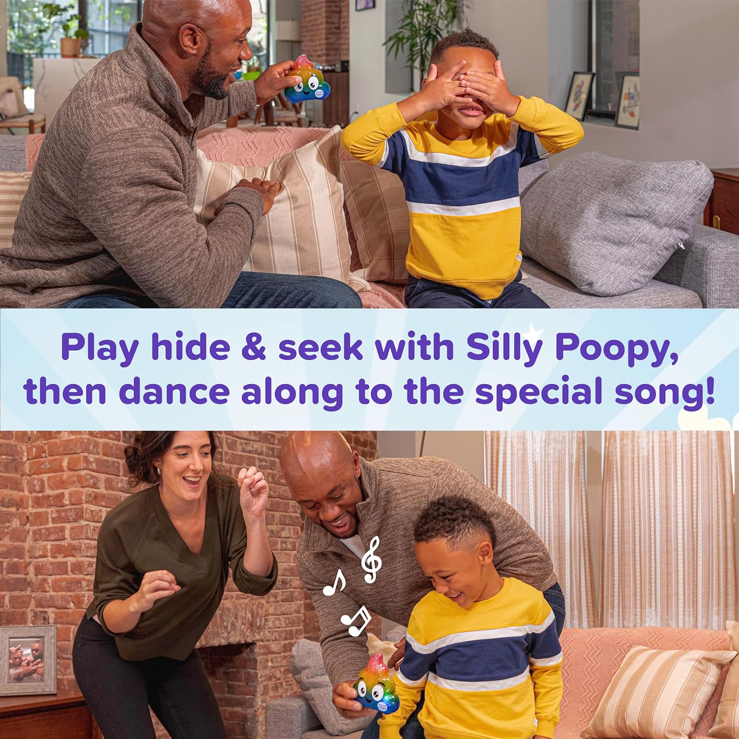 WHAT DO YOU MEME? Silly Poopy's Hide & Seek - The Talking, Singing Rainbow Hide & Seek Toy - Learning Toys for Toddlers 3-4 Years, Toddler Travel Toys, Hide and Seek Toys for Kids by Relatable-3