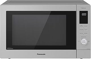 Panasonic HomeChef 4-in-1 Microwave Oven with Air Fryer, Convection Bake, FlashXpress Broiler, Inverter Microwave Technology, 1000W, 1.2 cu ft with Easy Clean Interior - NN-CD87KS (Stainless Steel)