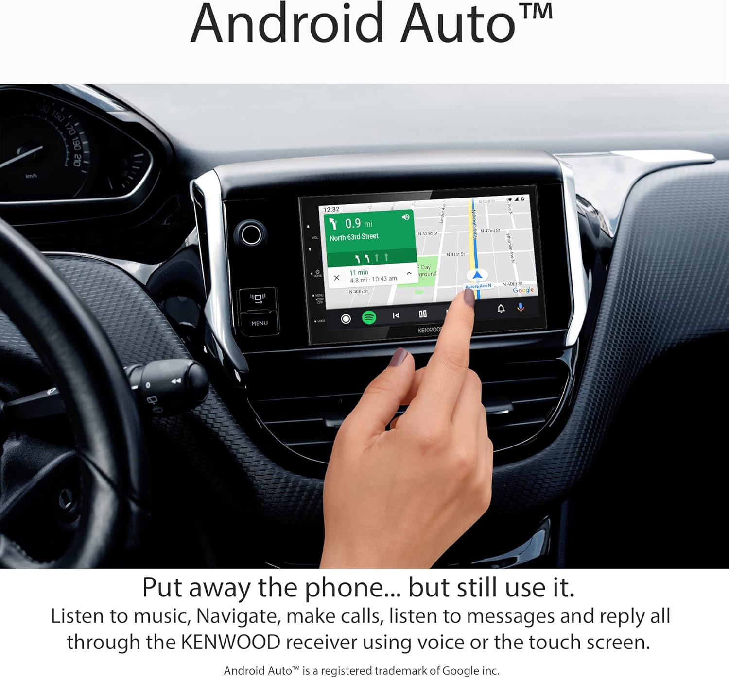 Kenwood DMX4707S 6.8" Digital Media Touchscreen Receiver w/Apple CarPlay and Android Auto-4