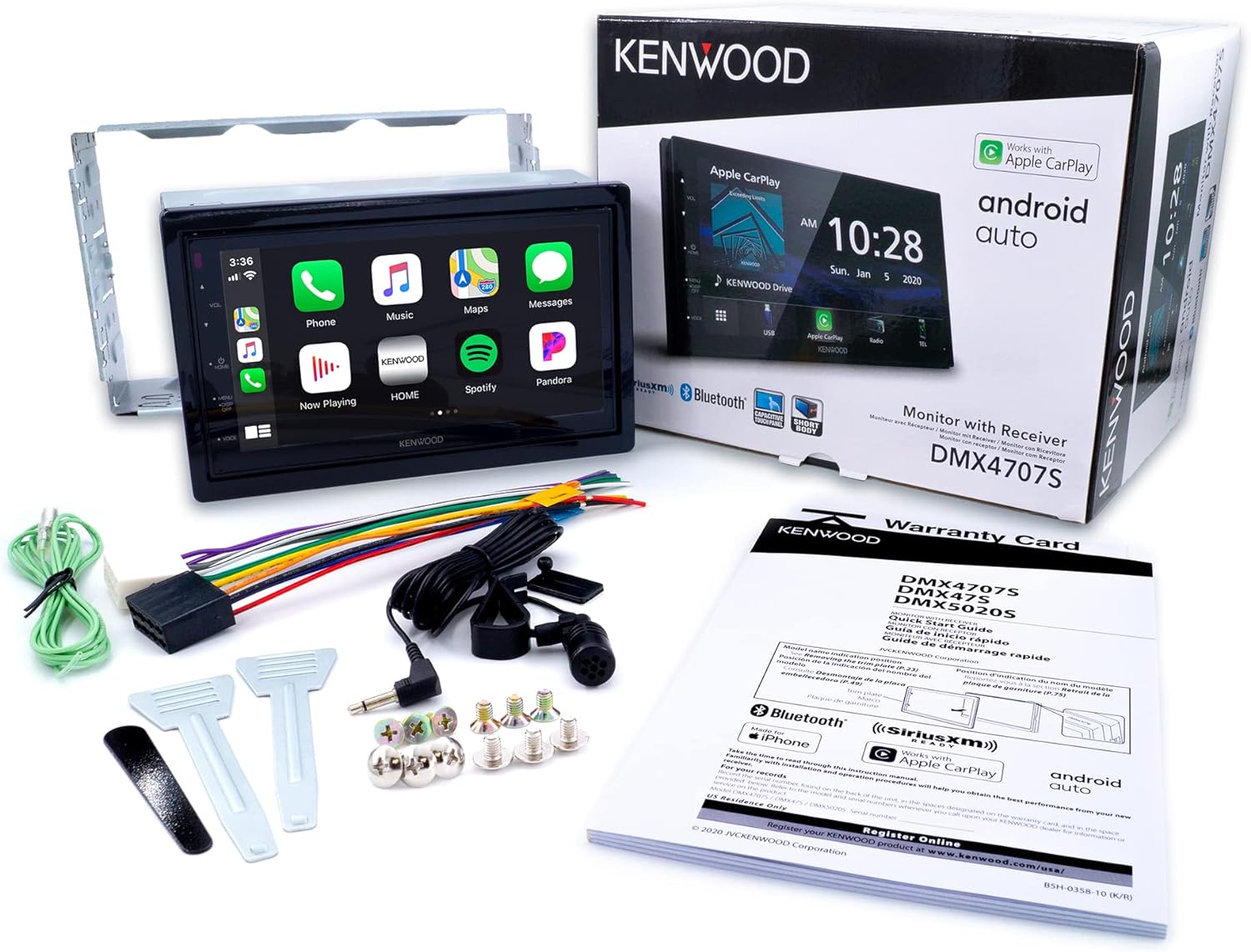 Kenwood DMX4707S 6.8" Digital Media Touchscreen Receiver w/Apple CarPlay and Android Auto-5