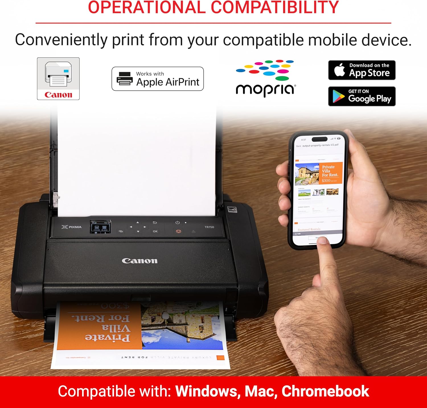 Canon PIXMA TR150 Wireless Portable Printer-5