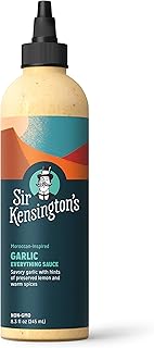 Sir Kensington's Everything Sauce, Garlic, Dressing, Dip and Drizzle, Keto Diet & Paleo Diet Certified, Dairy Free, Gluten Free, Non- GMO Project Verified, Shelf-Stable, 8.3 oz