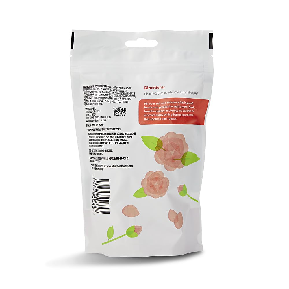 365 by Whole Foods Market, Bath Soak Rose Petal With Himalayan Salt, 5 Count-1