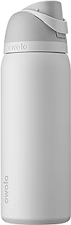 Owala FreeSip Insulated Stainless Steel Water Bottle with Straw, BPA-Free Sports Water Bottle, Great for Travel, 32 Oz, Shy Marshmallow