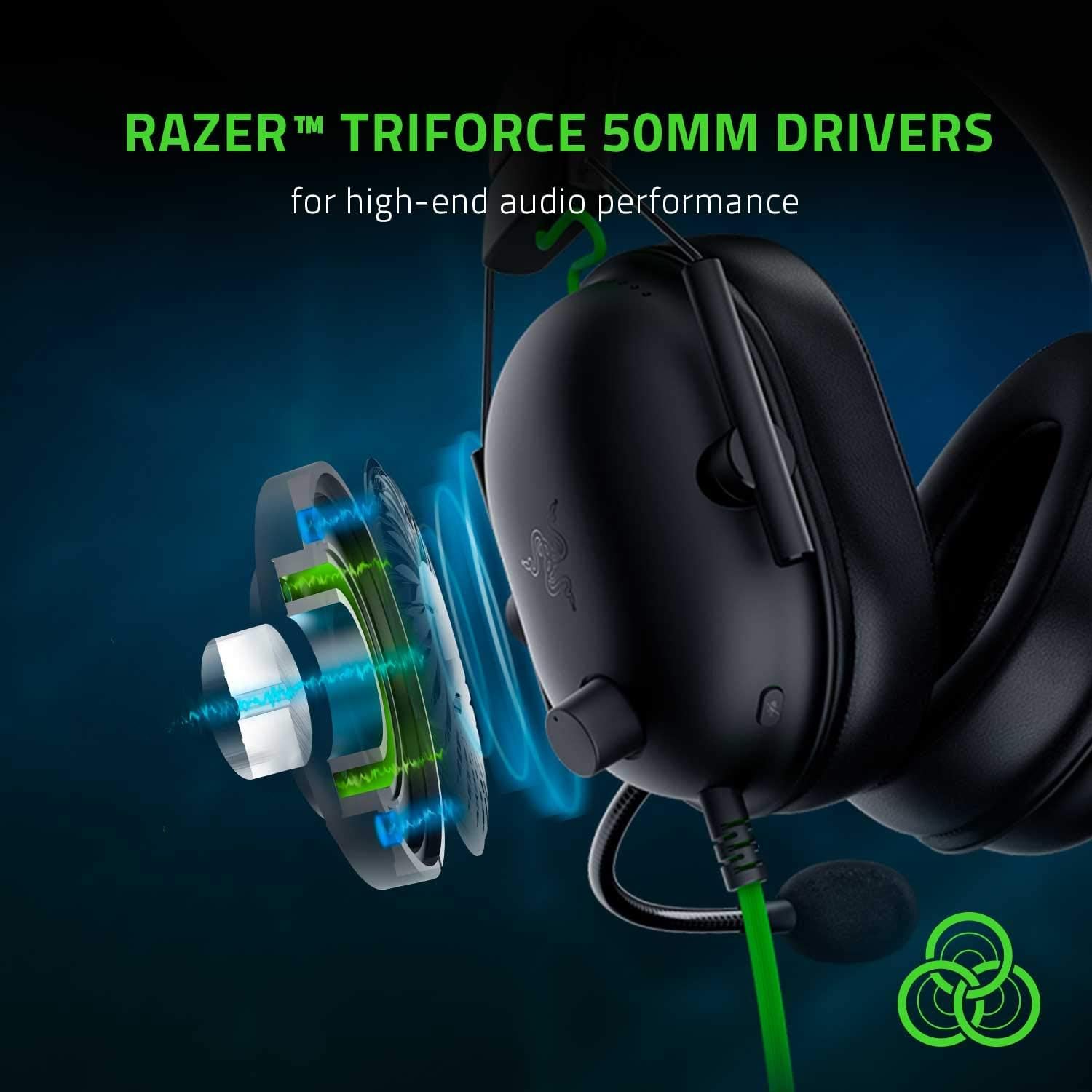 Razer BlackShark V2 X Gaming Headset: 7.1 Surround Sound - 50mm Drivers - Memory Foam Cushion - For PC, PS4, PS5, Switch - 3.5mm Audio Jack - Black-1