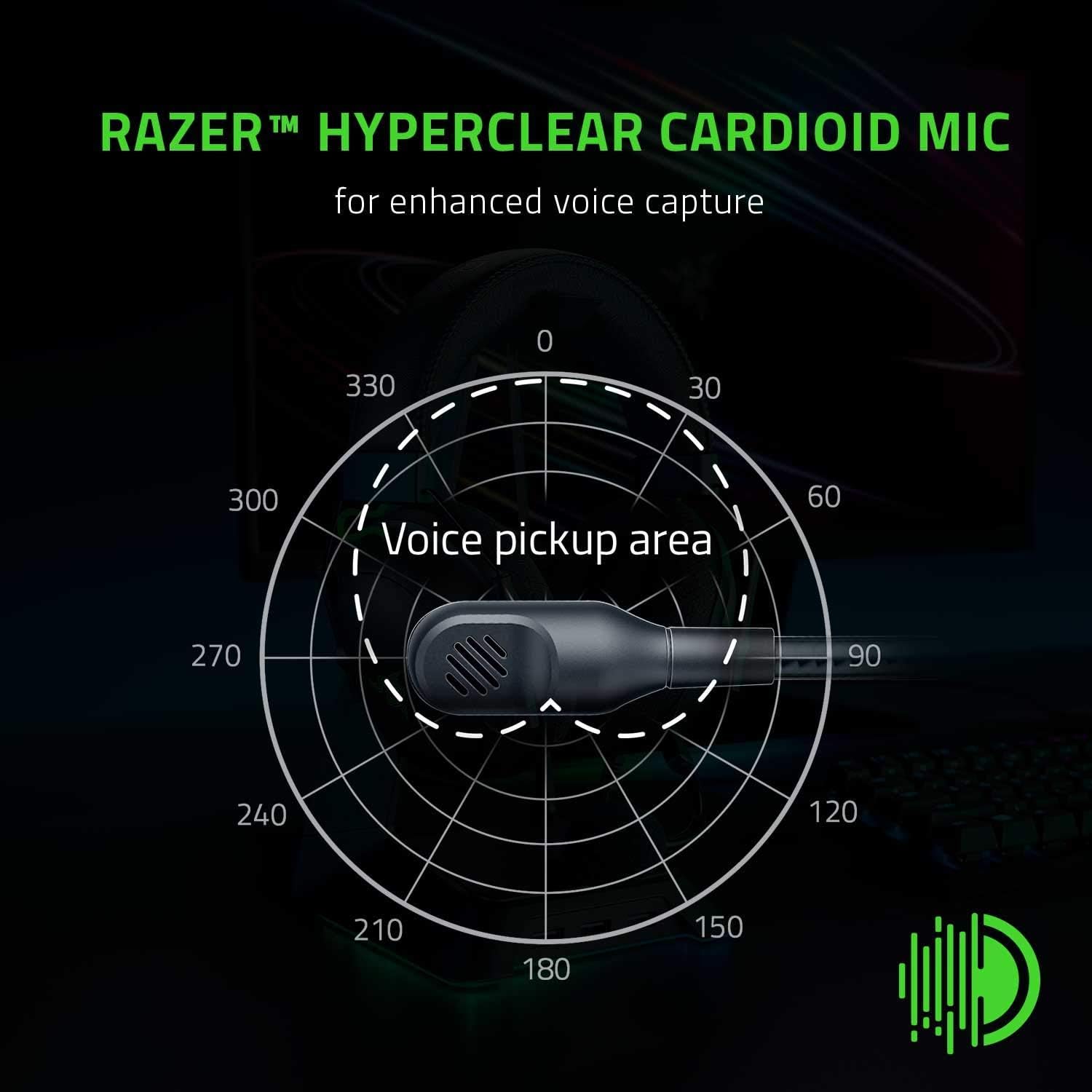 Razer BlackShark V2 X Gaming Headset: 7.1 Surround Sound - 50mm Drivers - Memory Foam Cushion - For PC, PS4, PS5, Switch - 3.5mm Audio Jack - Black-3