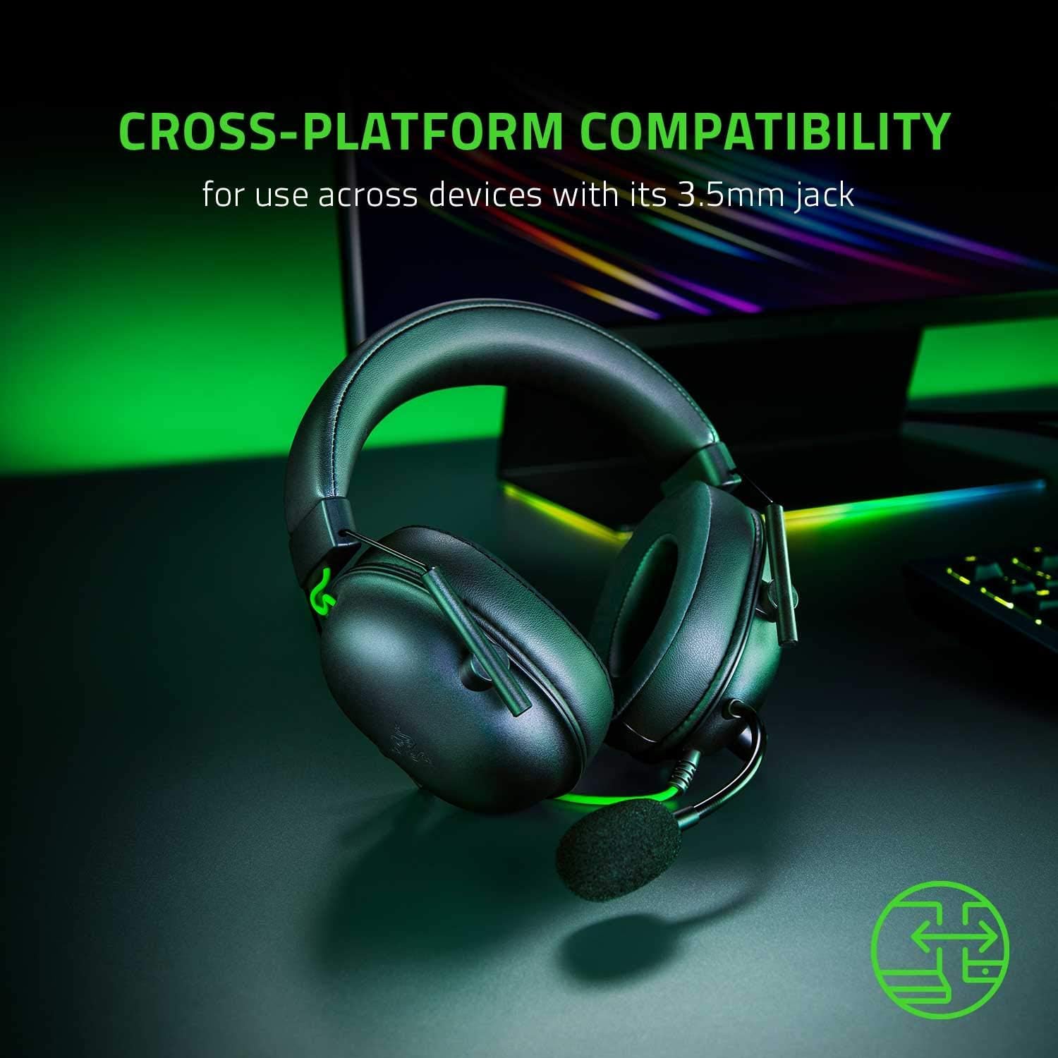 Razer BlackShark V2 X Gaming Headset: 7.1 Surround Sound - 50mm Drivers - Memory Foam Cushion - For PC, PS4, PS5, Switch - 3.5mm Audio Jack - Black-7