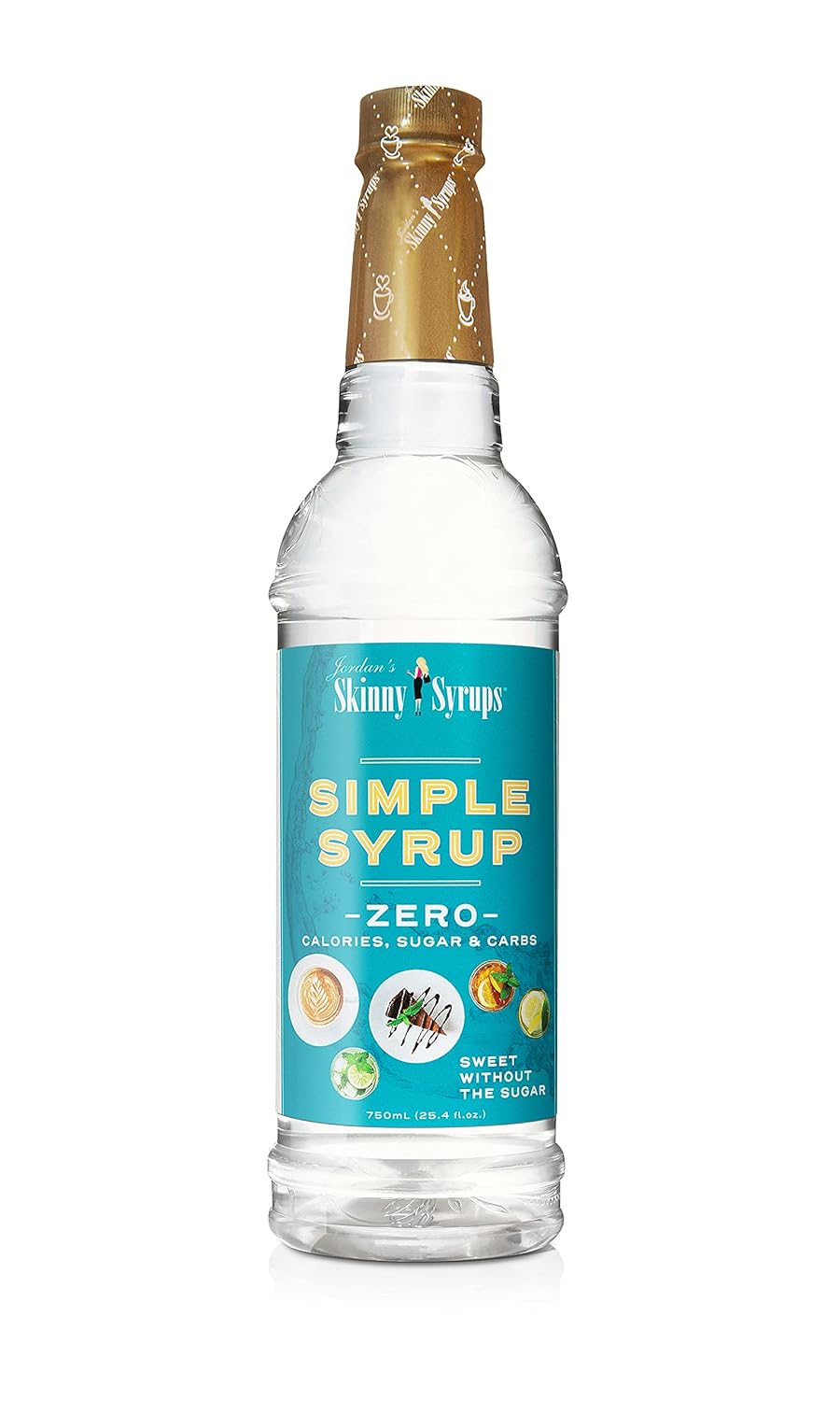 Jordan's Skinny Syrups Sugar Free Simple Syrup - 0 Calories 0 Sugar 0 Carbs - Gluten Free, Keto Friendly, Made in the USA-0