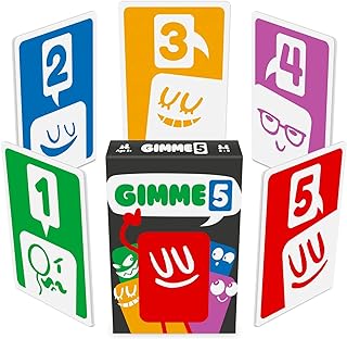 100 PICS Gimme 5, The Count Yourself Lucky Card Game. Perfect Card Game for Young Kids and Children, Age 4+, Rules as Simple as snap, Anyone can Win