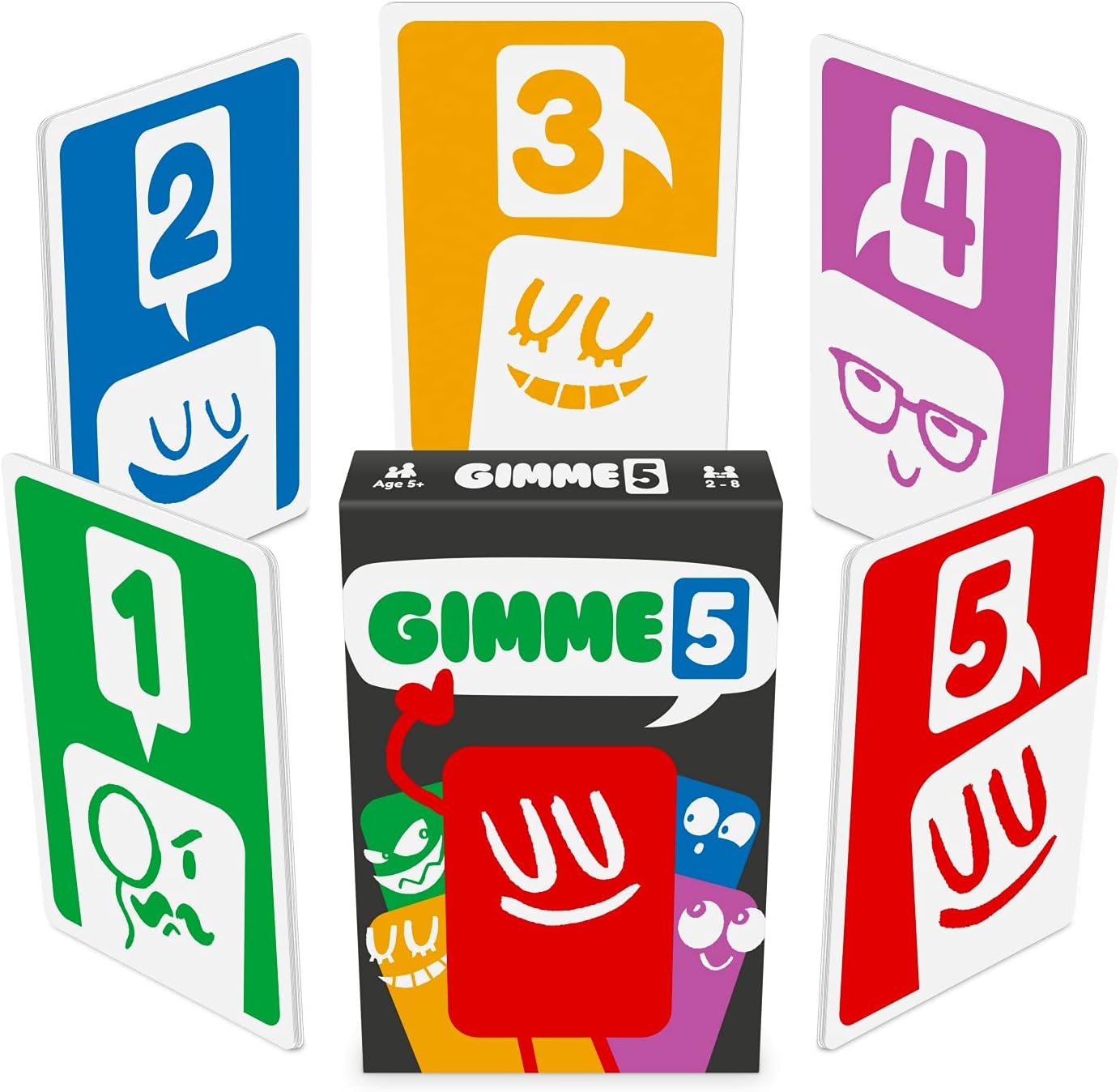 100 PICS Gimme 5, The Count Yourself Lucky Card Game. Perfect Card Game for Young Kids and Children, Age 4+, Rules as Simple as snap, Anyone can Win-0