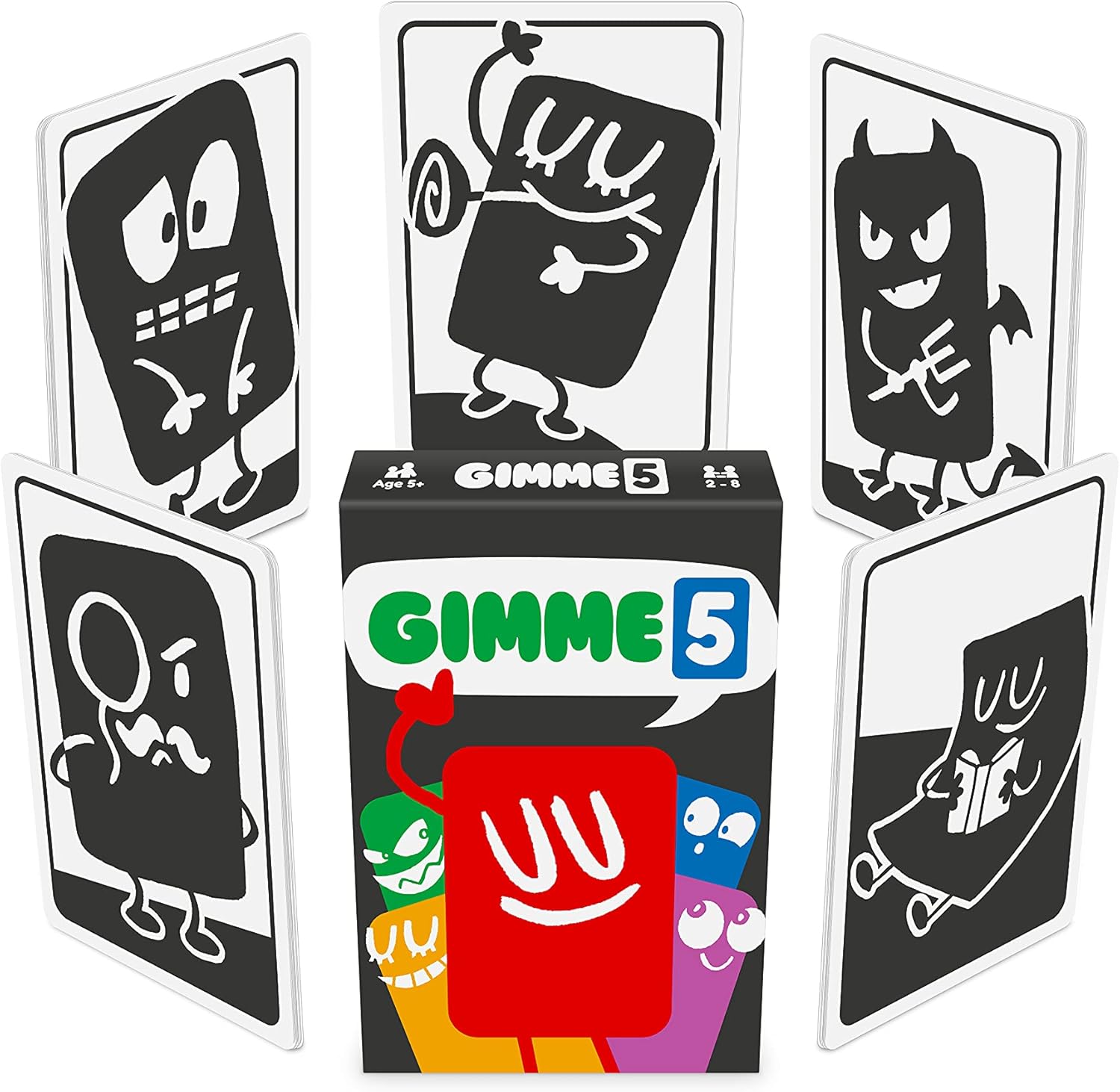 100 PICS Gimme 5, The Count Yourself Lucky Card Game. Perfect Card Game for Young Kids and Children, Age 4+, Rules as Simple as snap, Anyone can Win-1