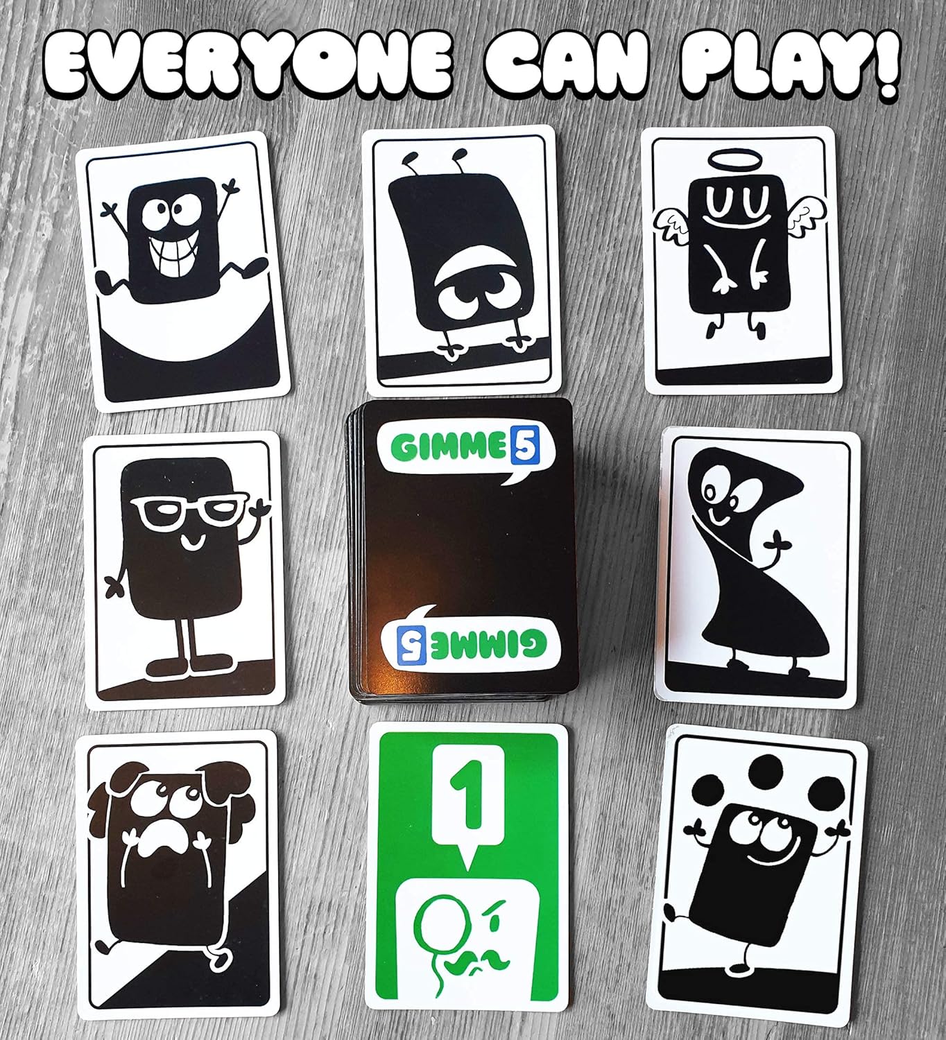 100 PICS Gimme 5, The Count Yourself Lucky Card Game. Perfect Card Game for Young Kids and Children, Age 4+, Rules as Simple as snap, Anyone can Win-2