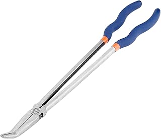 Long Reach Pliers - 16 Inches 45 Degree Angle Long Needle Nose Pliers - for Narrow Spaces and Limited Areas