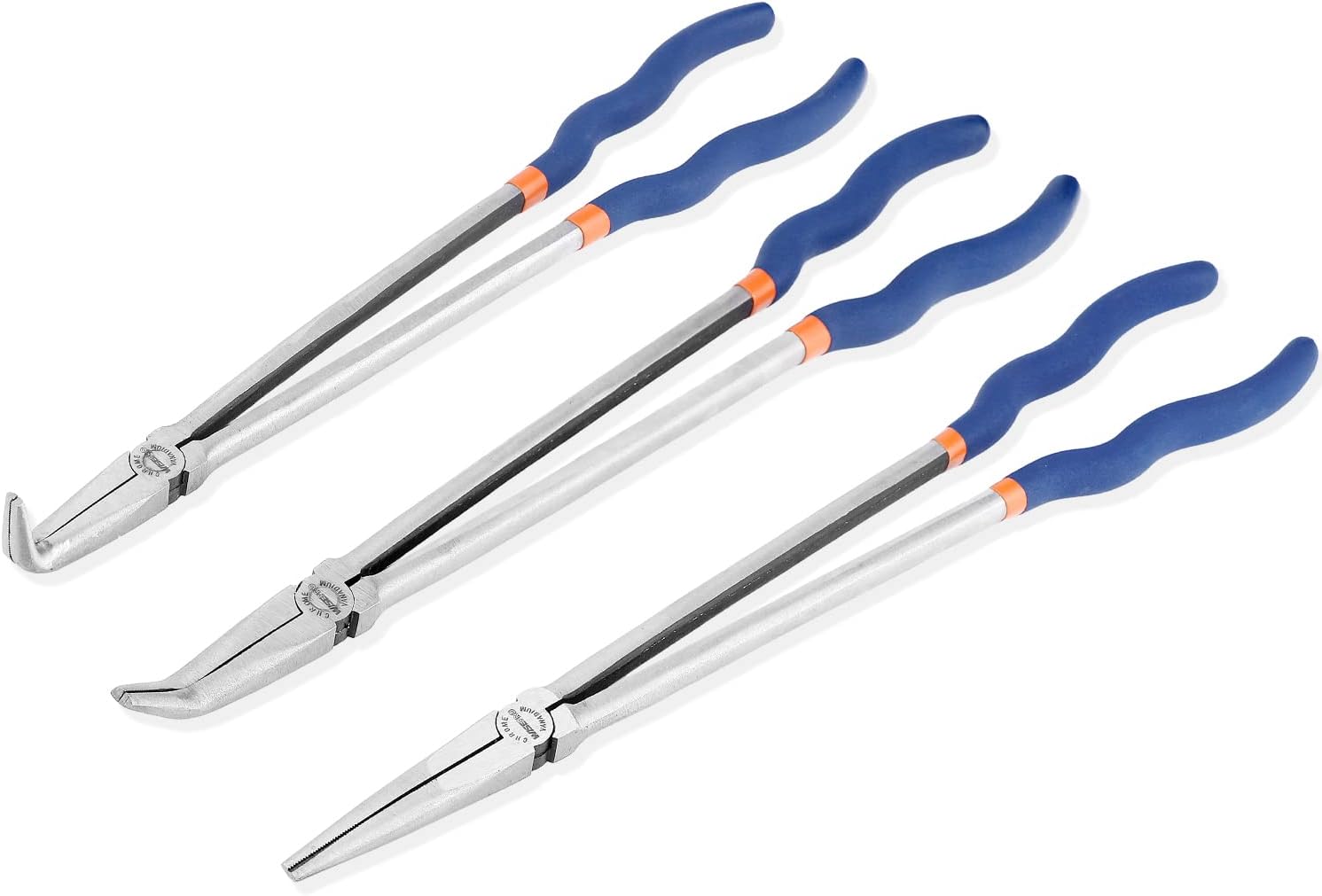 Long Reach Pliers - 16 Inches 45 Degree Angle Long Needle Nose Pliers - for Narrow Spaces and Limited Areas-5