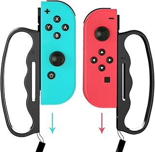 ECHZOVE Grip for Switch Fitness Boxing, Handle for Nintendo Switch Boxing - 2 Packs (Black)