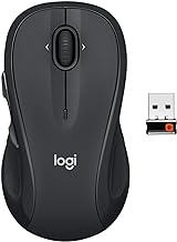 Logitech M510 Wireless Computer Mouse for PC with USB Unifying Receiver - Graphite