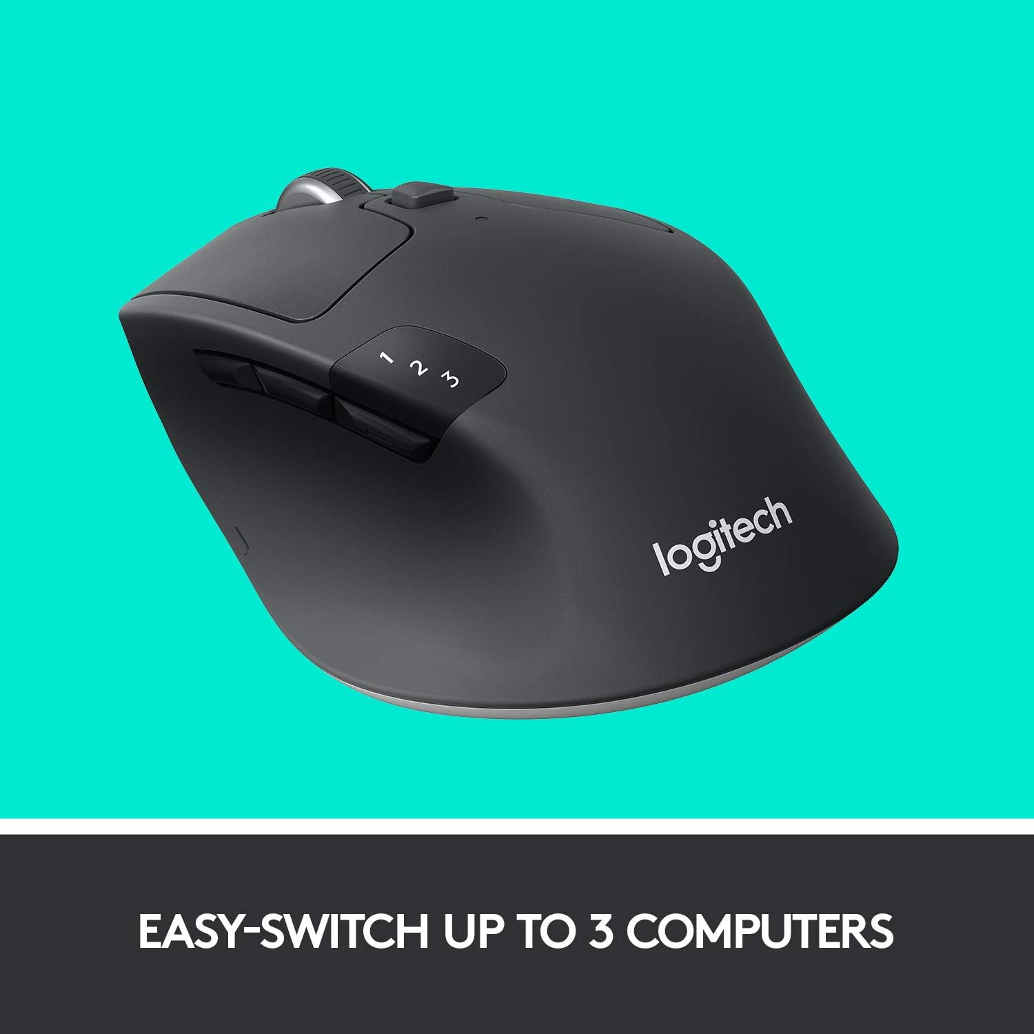 Logitech M720 Triathlon Multi-Device Wireless Mouse, Bluetooth, USB Unifying Receiver, 1000 DPI, 8 Buttons, 2-Year Battery, Compatible with Laptop, PC, Mac, iPadOS - Black-7