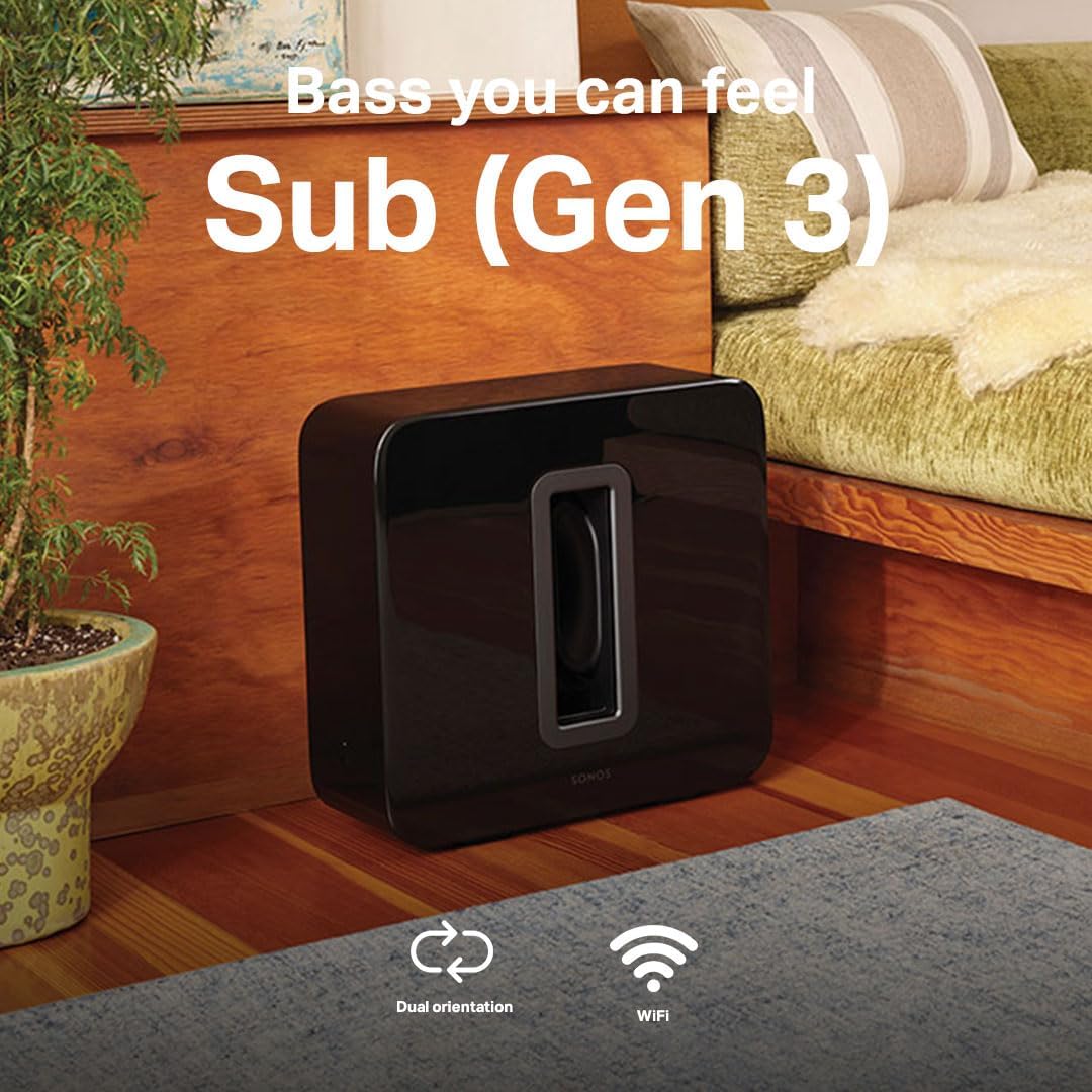 Sonos Sub - Black - Wireless Subwoofer-2