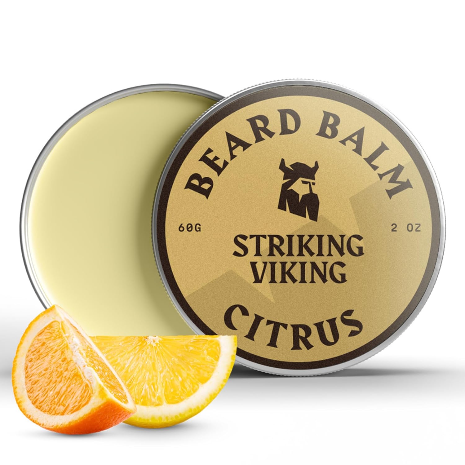 Citrus Scented Beard Balm 2 oz - 100% Natural-0