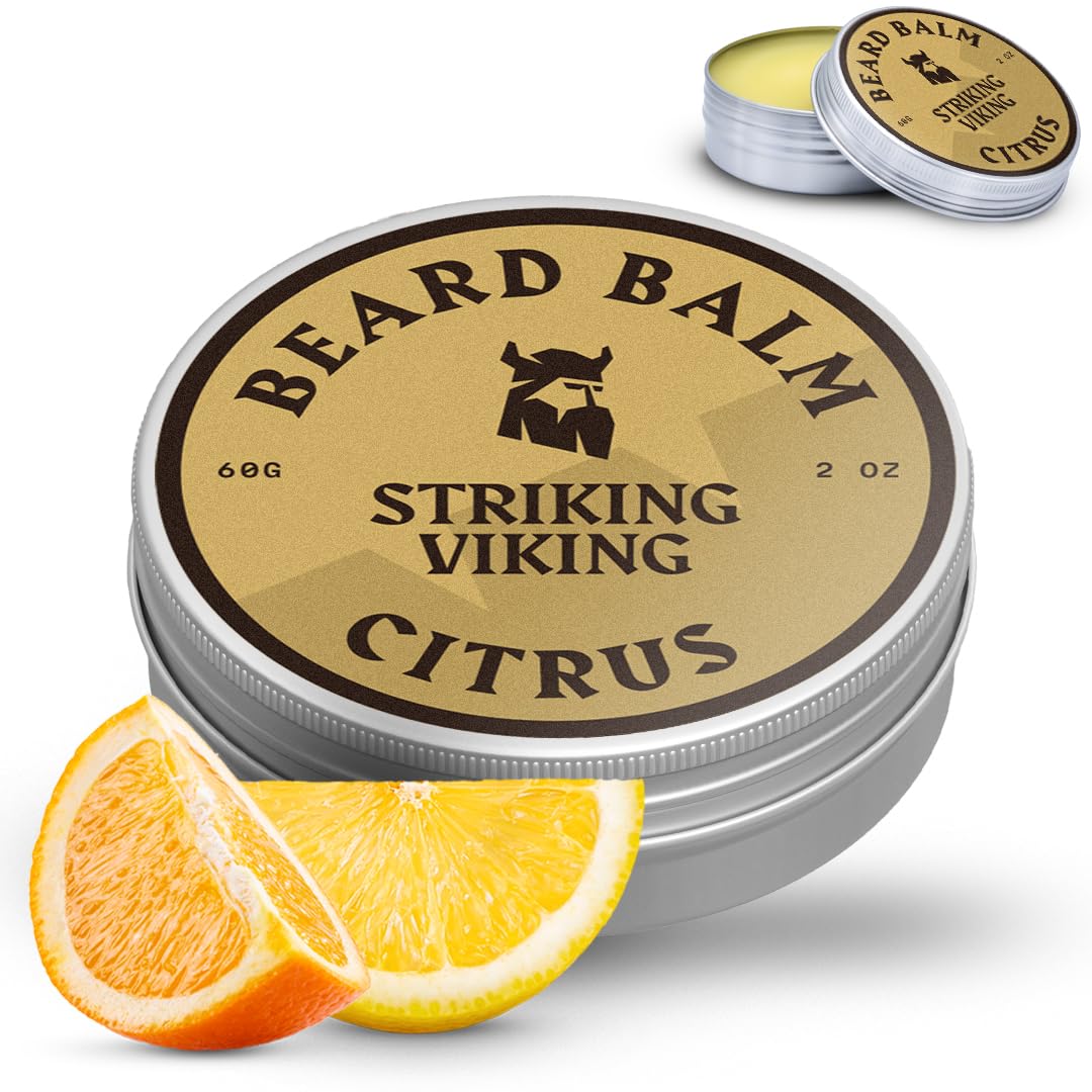 Citrus Scented Beard Balm 2 oz - 100% Natural-2