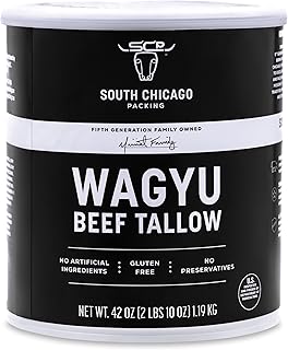 South Chicago Packing Wagyu Beef Tallow, 42 Ounces, Paleo-friendly, Keto-friendly, 100% Pure Wagyu