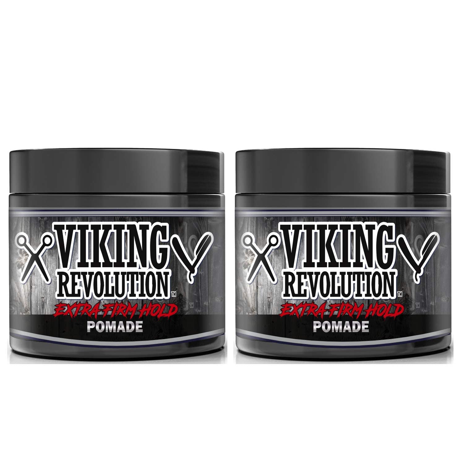 Viking Revolution Extreme Hold Pomade for Men – Style & Finish Your Hair (2 Pack)-0