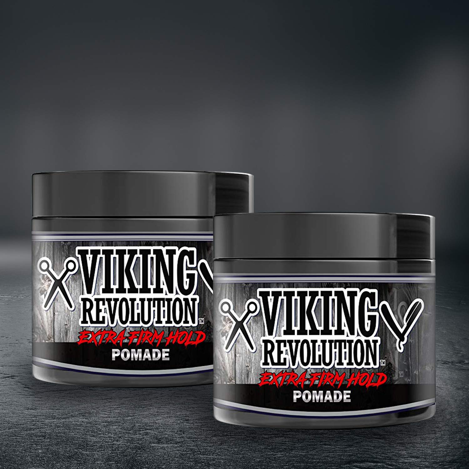 Viking Revolution Extreme Hold Pomade for Men – Style & Finish Your Hair (2 Pack)-1