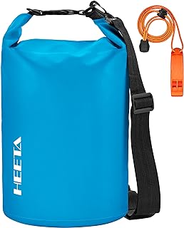 HEETA Waterproof Dry Bag for Women Men(Upgraded Version) 5L/10L/20L/30L/40L Roll Top Lightweight Dry Storage Bag Backpack with Emergency Whistle for Travel, Swimming, Boating, Kayaking, Camping, Beach