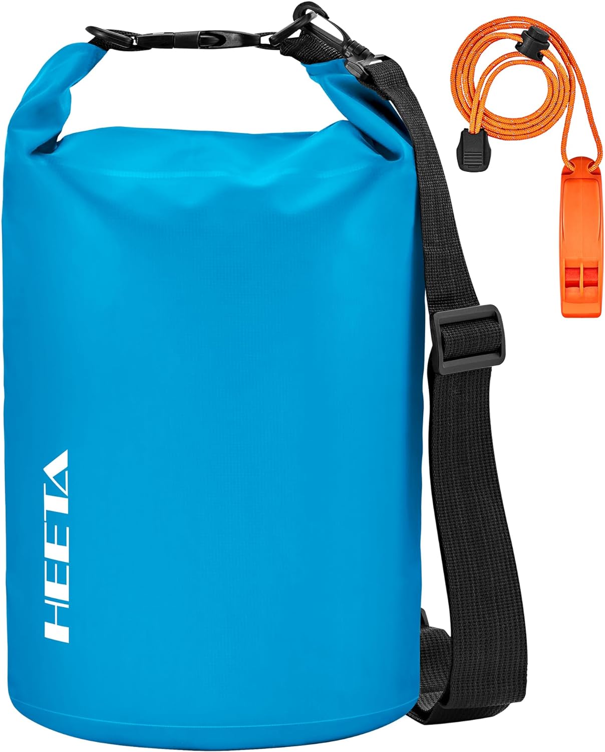 HEETA Waterproof Dry Bag for Women Men(Upgraded Version) 5L/10L/20L/30L/40L Roll Top Lightweight Dry Storage Bag Backpack with Emergency Whistle for Travel, Swimming, Boating, Kayaking, Camping, Beach-0