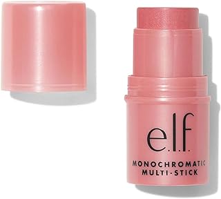 e.l.f. Monochromatic Multi Stick, Luxuriously Creamy & Blendable Color, For Eyes, Lips & Cheeks, Dazzling Peony, 0.155 Oz (4.4g)