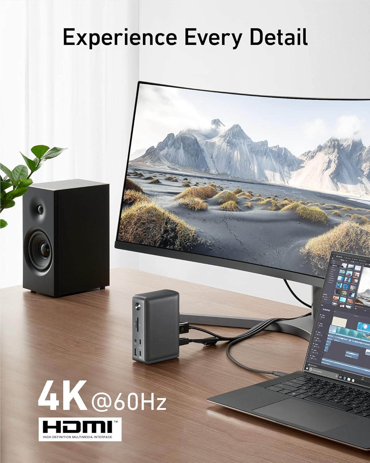 Anker Docking Station, Anker 575 USB-C Docking Station (13-in-1), Triple Display, 4K HDMI, 10 Gbps USB-C and 5 Gbps USB-A Data, 85W Charging for Laptop, 18W Charging for Phone, Ethernet, Audio, SD 3.0-2