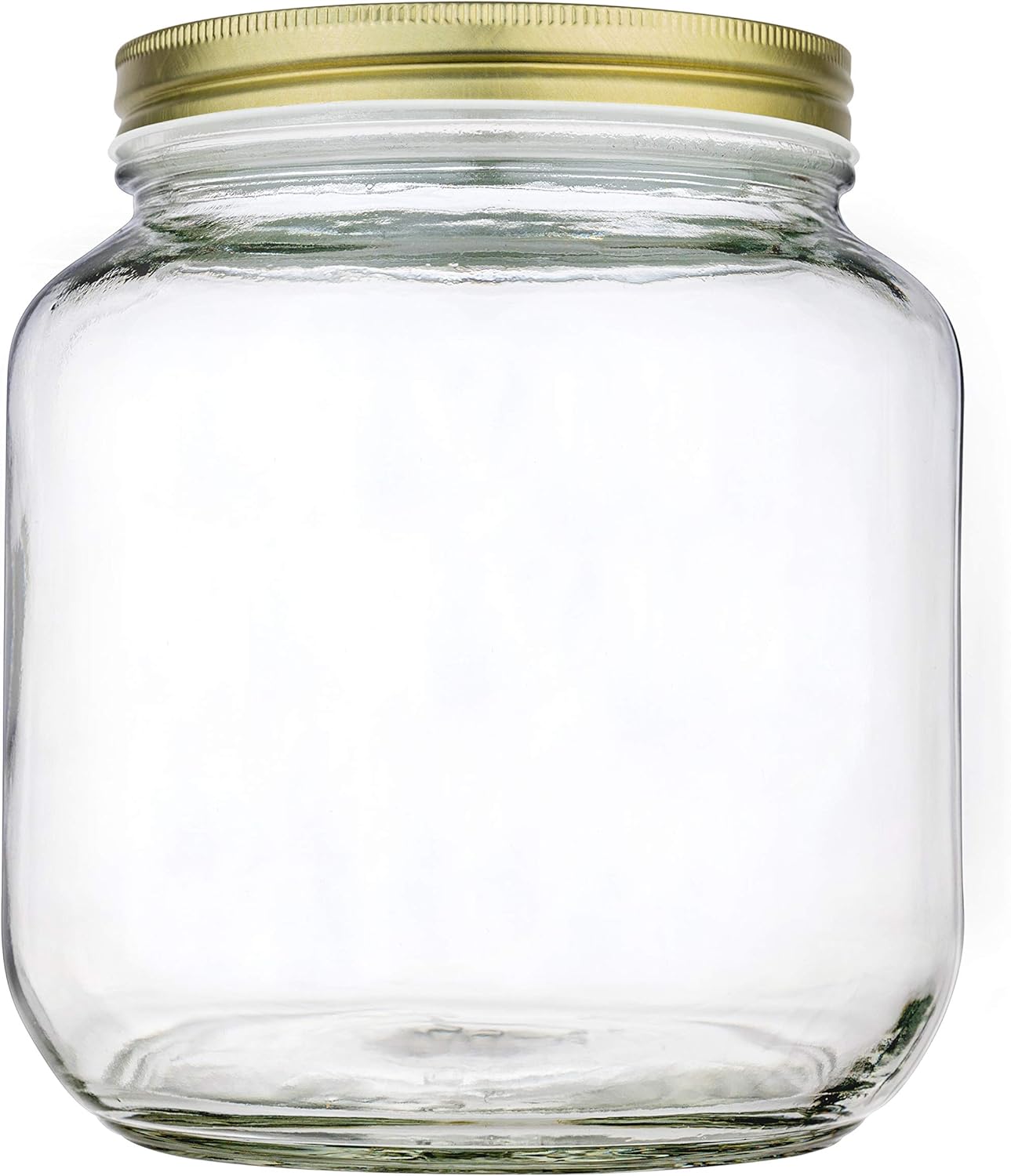 kitchentoolz 6 Pack of Glass Mason Jar Half Gallon Wide Mouth with Airtight Metal Lid - Safe for Fermenting Kombucha Kefir, Herb Drying & Extraction Curing Pickling, Storing and Canning-7