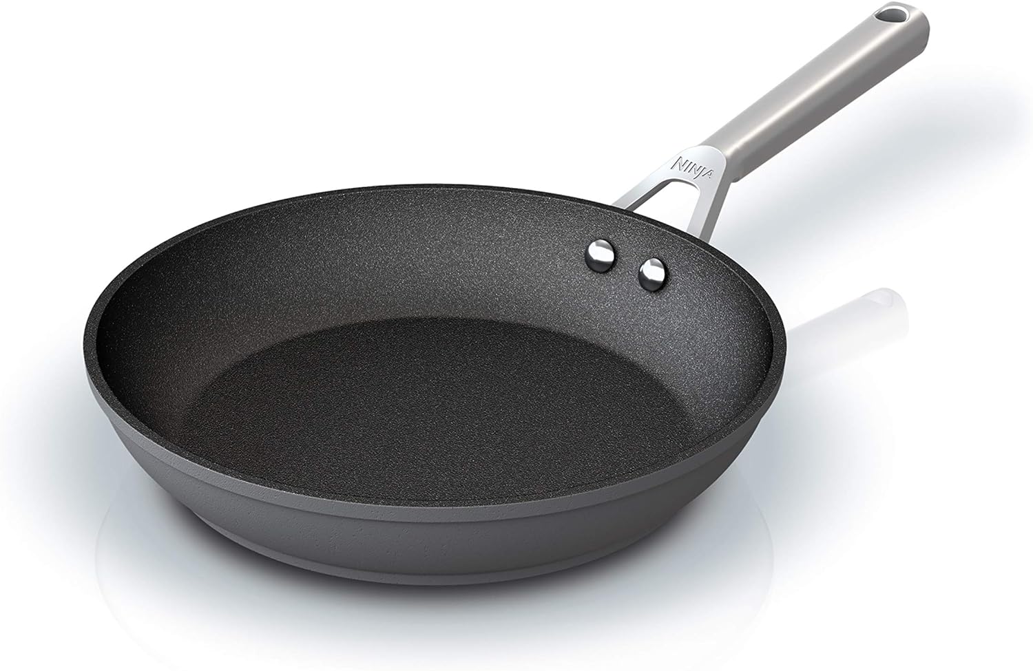 Ninja C30026 Foodi NeverStick Premium 10.25 Inch Fry Pan, Hard-Anodized, Nonstick, Durable & Oven Safe to 500°F, Slate Grey-0