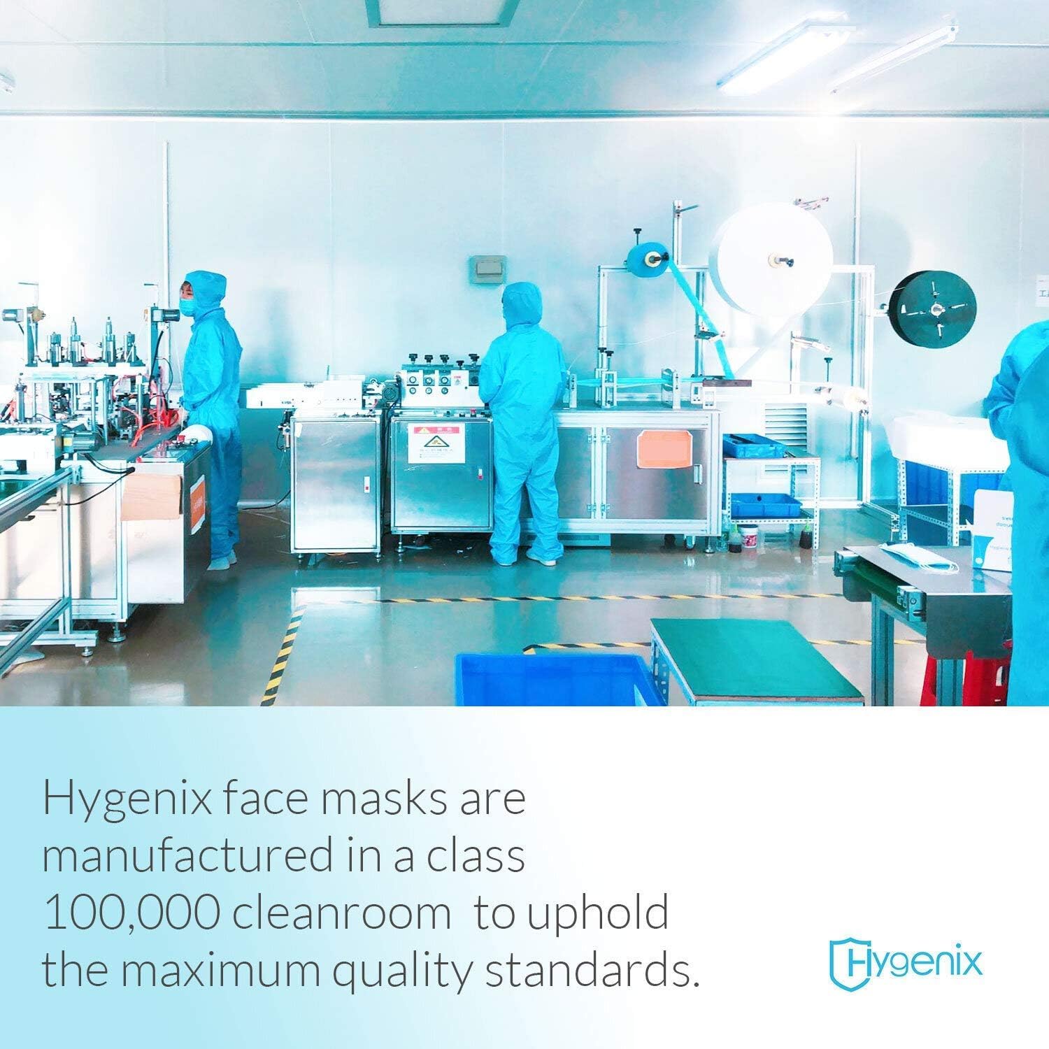 Hygenix 3ply Disposable Face Masks PFE 99% Filter Quality Tested by a US lab (Pack of 50 Pcs)-5