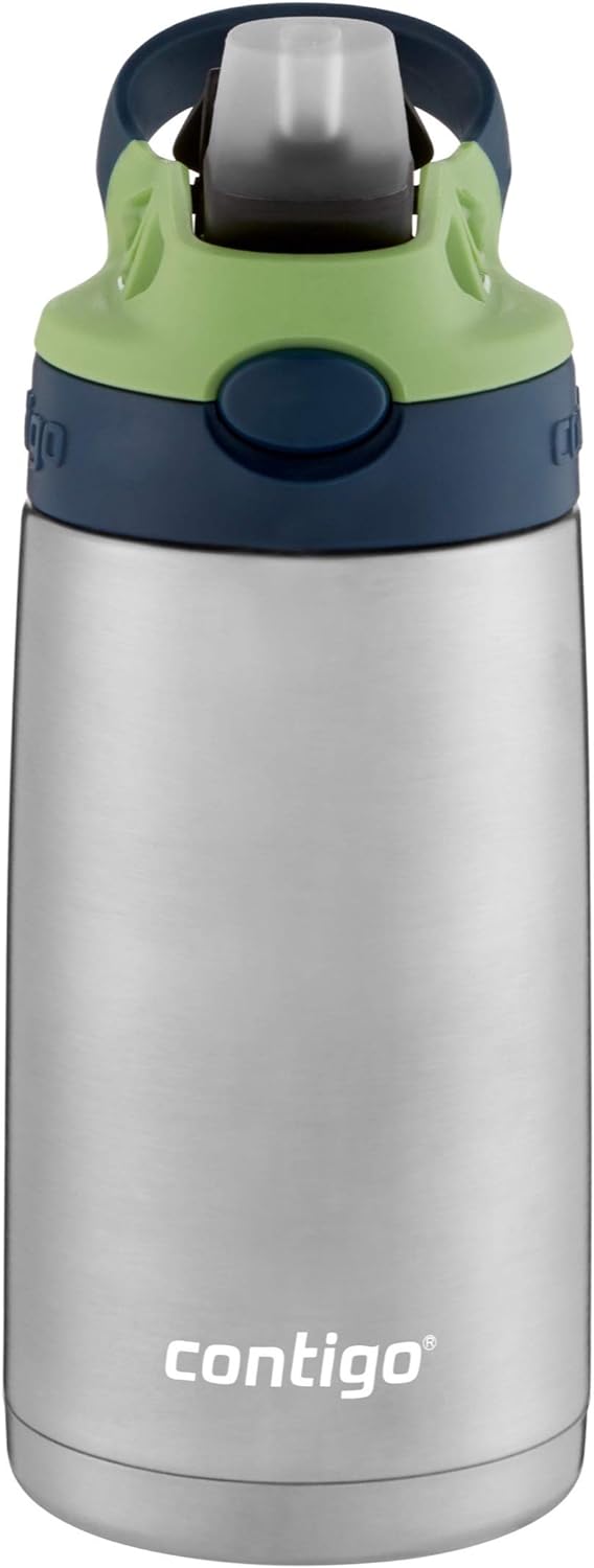 Contigo AUTOSPOUT Camping Hydration Thermal Bottle, 1 Count (Pack of 1), Blueberry/Green Apple-1