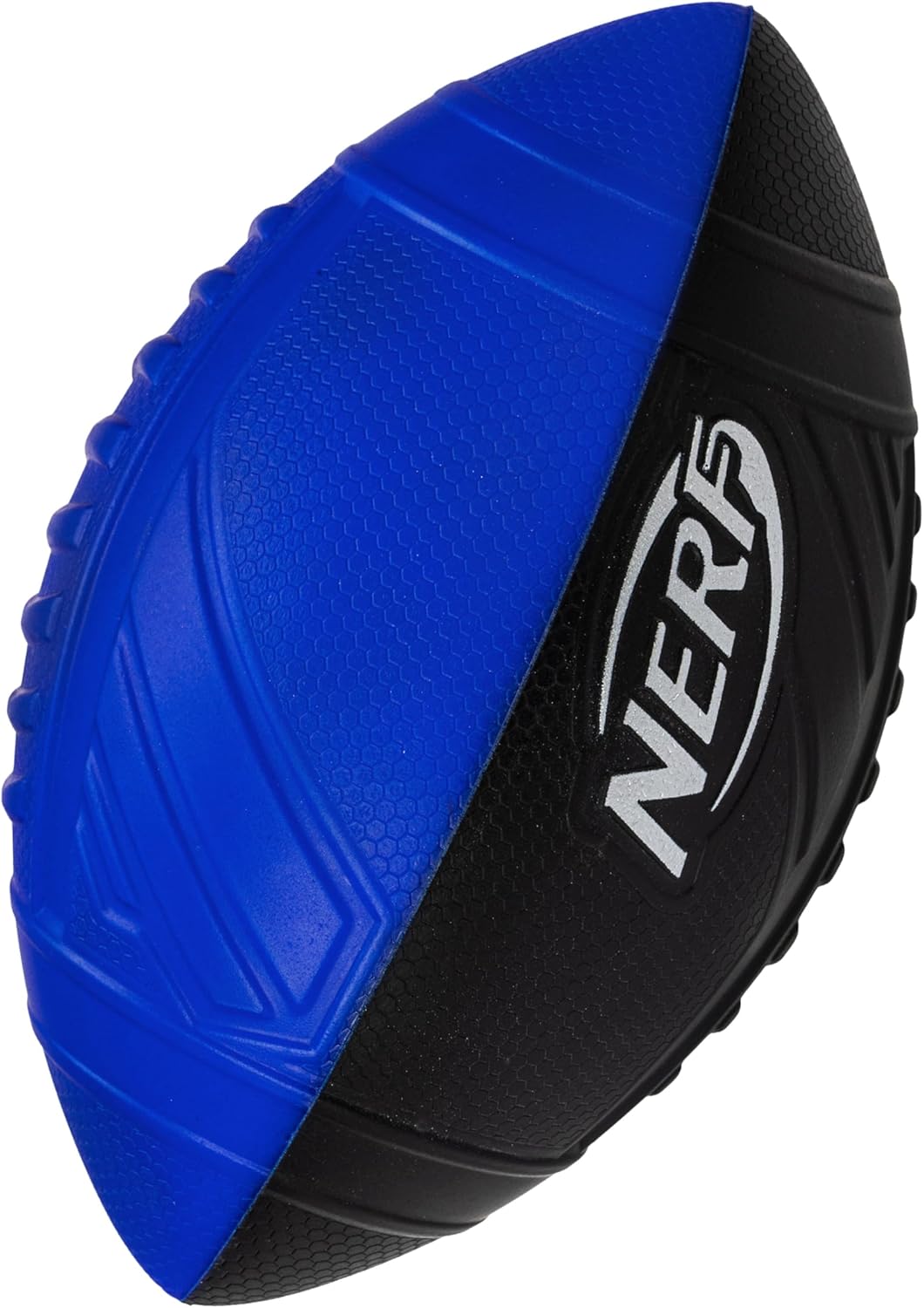 Nerf Kids Foam Football - Pro Grip Youth Soft Foam Ball - Indoor + Outdoor Football for Kids - Small Foam Football - 9" Inch Youth Sized Football - Blue + Black-0