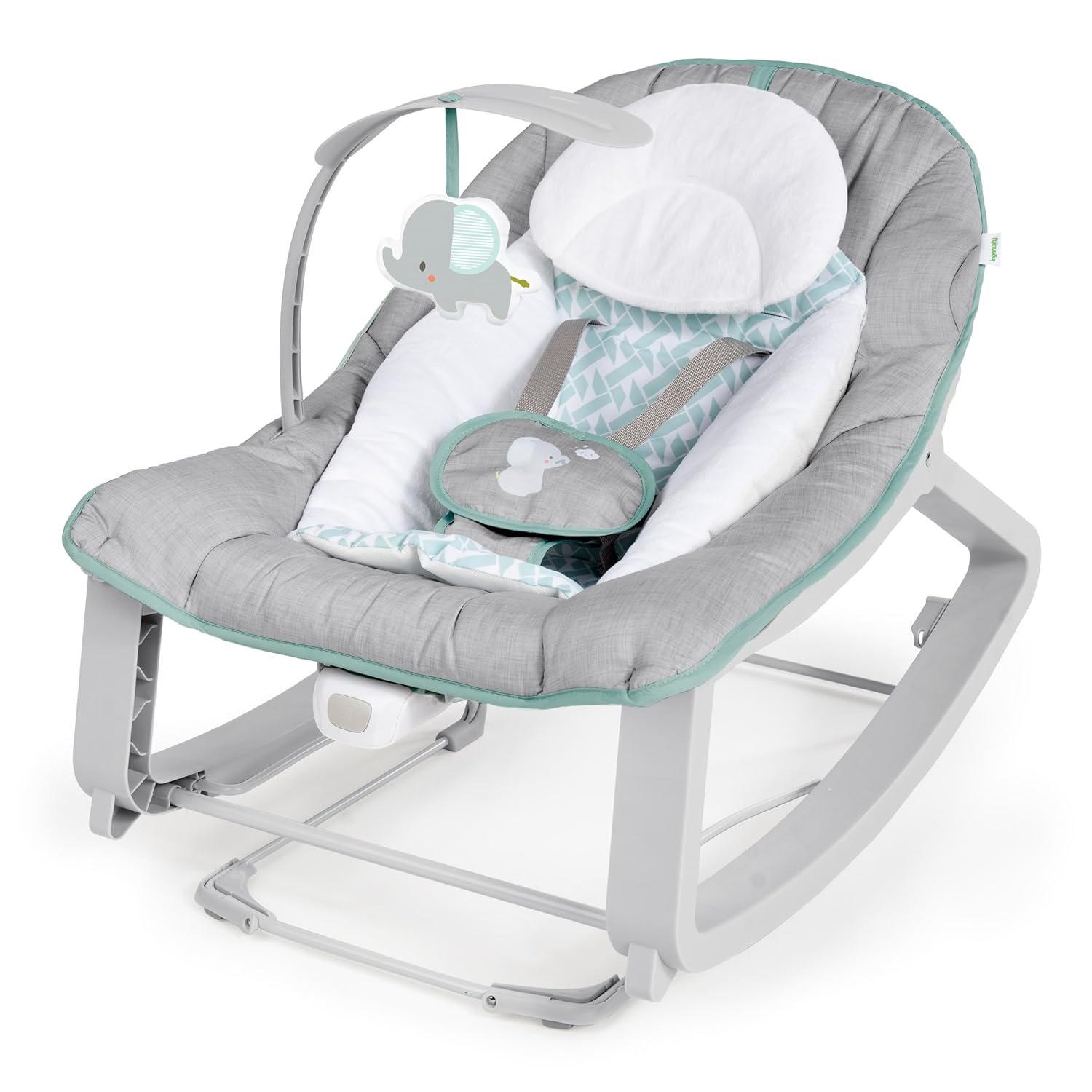 Ingenuity Keep Cozy 3-in-1 Grow with Me Vibrating Baby Bouncer, Seat & Infant to Toddler Rocker, Vibrations & -Toy Bar, 0-30 Months Up to 40 lbs (Weaver)-0