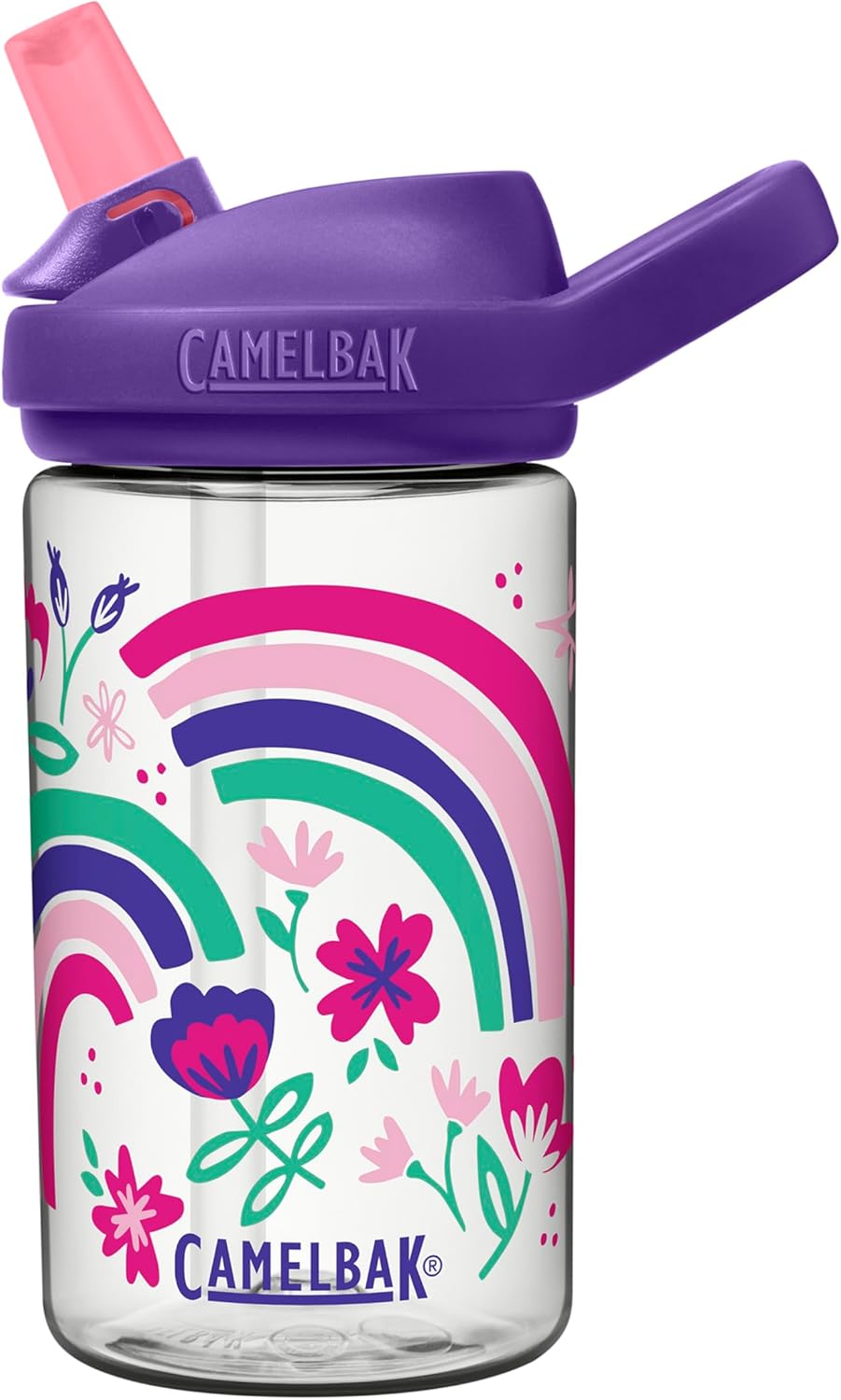 CamelBak eddy+ 14oz Kids Water Bottle with Tritan Renew – Straw Top, Leak-Proof When Closed-0