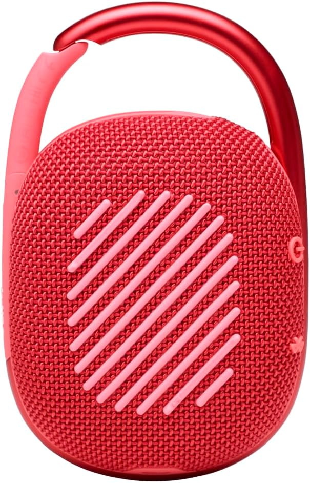 JBL Clip 4 - Portable Mini Bluetooth Speaker, big audio and punchy bass, integrated carabiner, IP67 waterproof and dustproof, 10 hours of playtime, speaker for home, outdoor and travel (Red)-1