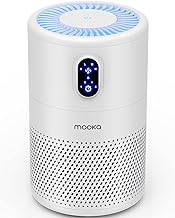 MOOKA Air Purifiers for Home Large Room up to 1076 ft², H13 True HEPA Air Filter Cleaner, Odor Eliminator, Remove Smoke Dust Pollen Pet Dander, Night Light(Available for California)